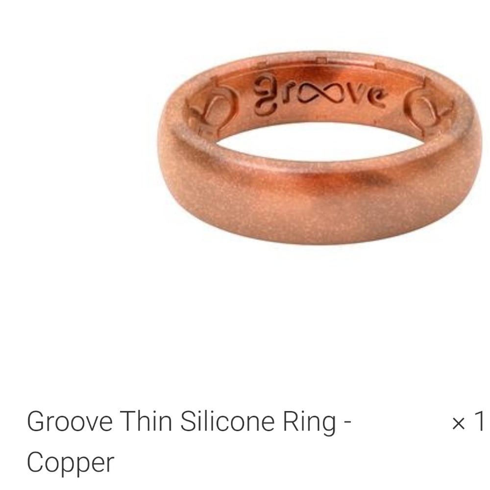 Groove Thin Copper Ring